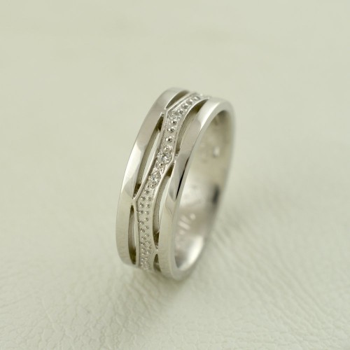 Snubní prsteny z bílého zlata 118