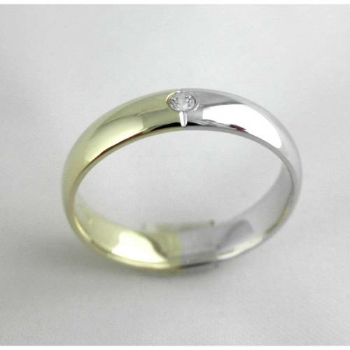 Snubní prsteny v kombinaci žlutého a bílého zlata 10
