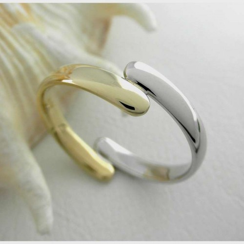 Snubní prsteny v kombinaci žlutého a bílého zlata 16