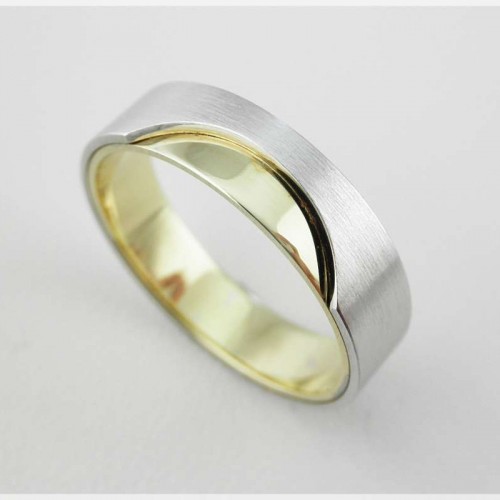 Snubní prsteny v kombinaci žlutého a bílého zlata 20