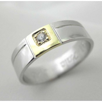 Snubní prsteny v kombinaci žlutého a bílého zlata 40