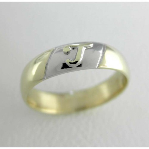 Snubní prsteny v kombinaci žlutého a bílého zlata 59